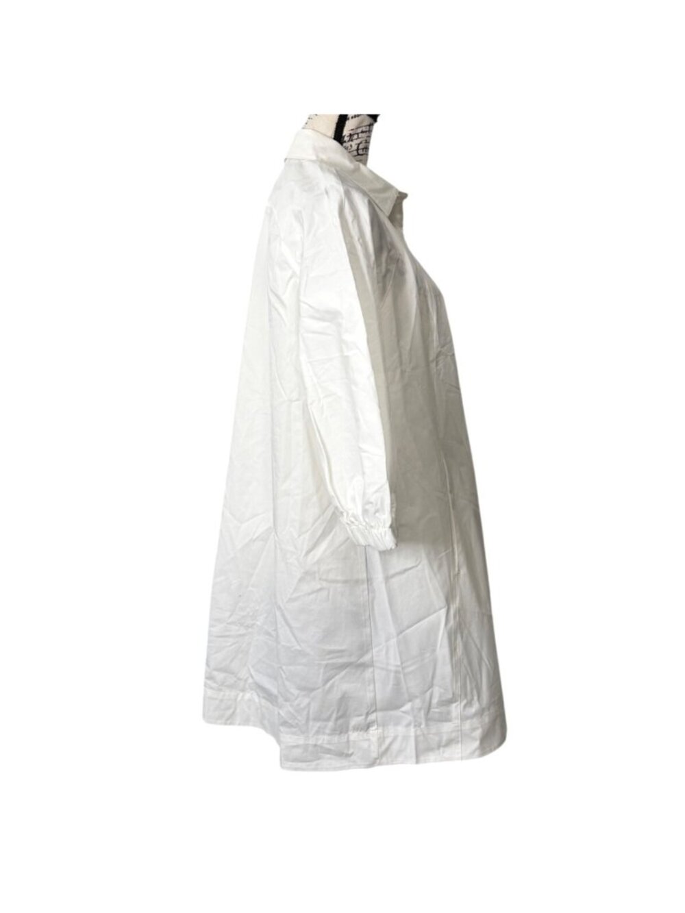 Stella Carakasi Womens Size S Compliment Tunic Soft-White Button-Up Top NEW - Picture 3 of 9